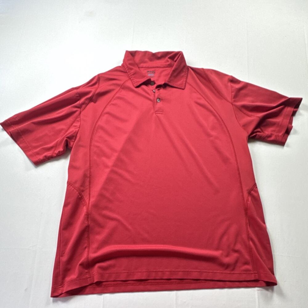 PING Men's Performance Dynamics Lightweight Short Sleeve Polo Red Size L